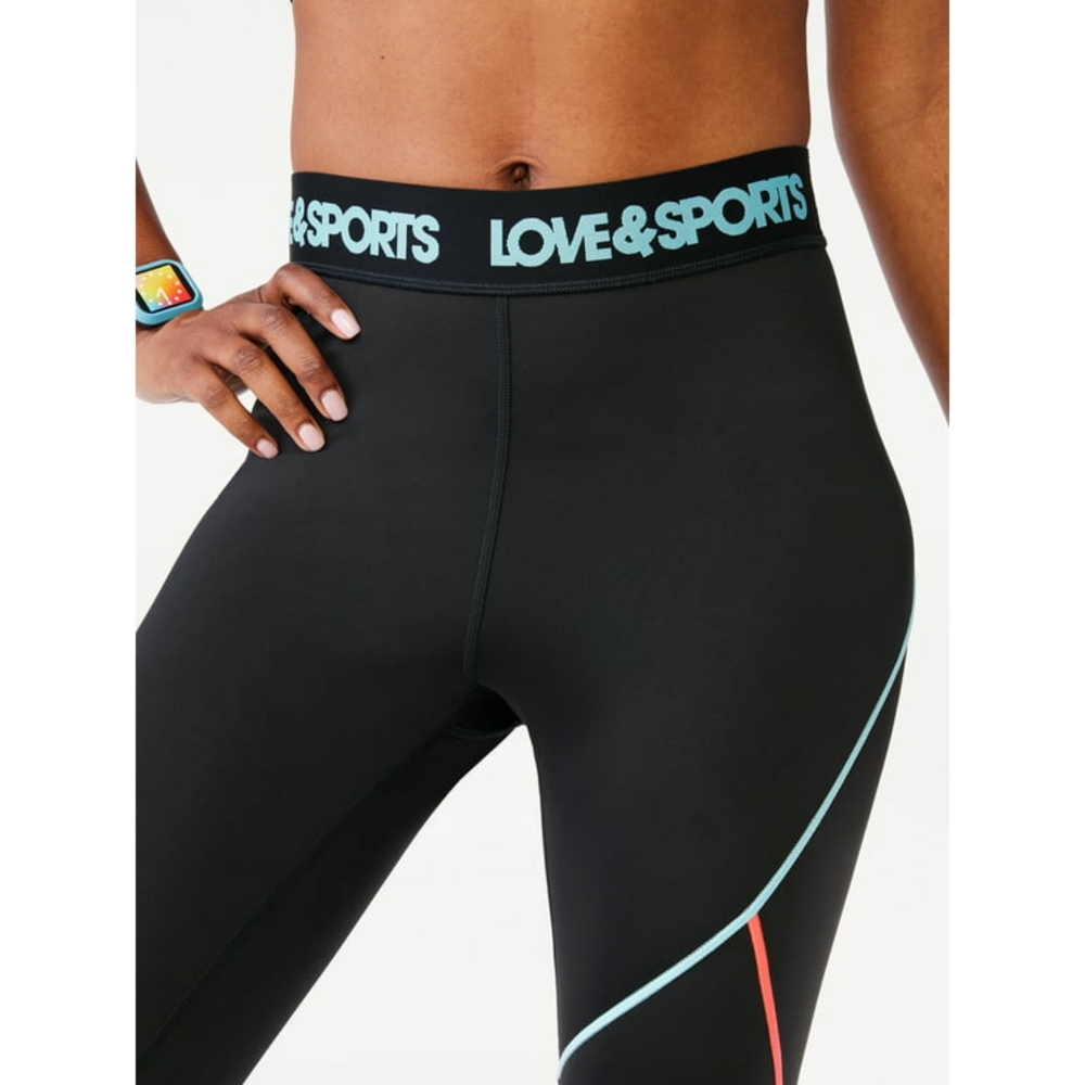 Love & Sports Women’s Seamed Performance Legging - Picture 2 of 6